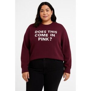 Victoria's Secret PINK Sweatshirt XXL Does This Come In Pink? Maroon Pullover